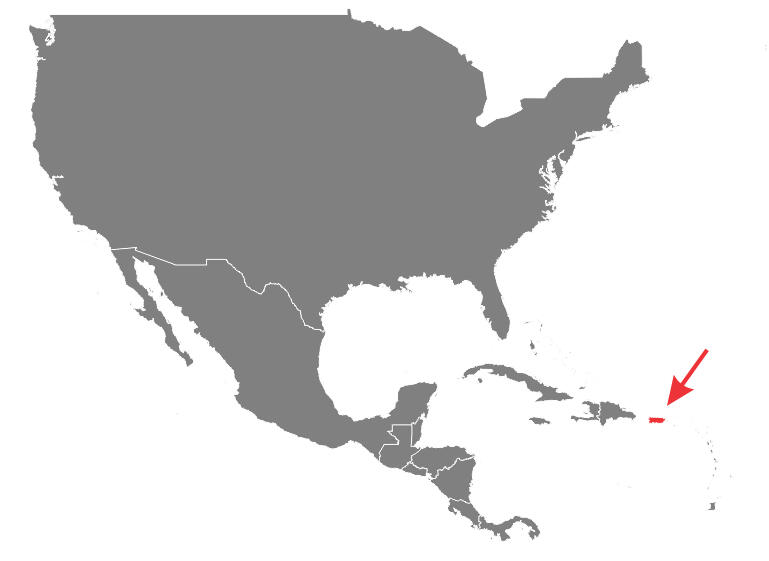 Location of Puerto Rico